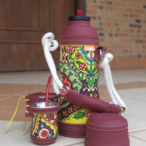 Luk Termolar Mate estampado bordó