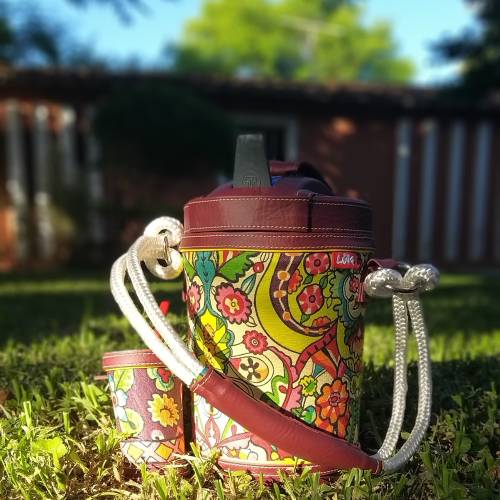 Luk Termolar estampado amarillo bordó